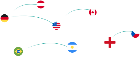 MetaTrader 5 全球用户覆盖示意图